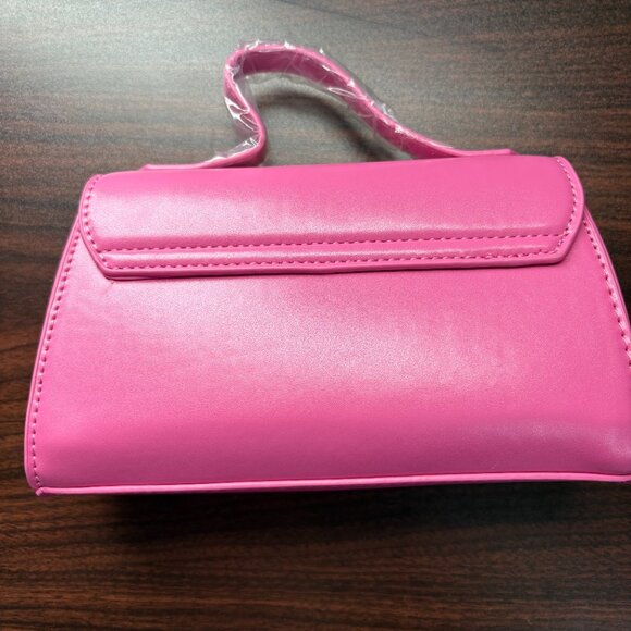 CXL Christian Lacroix Laine Matte Patent Crossbody Bag Pink Rose New - Picture 2 of 8